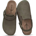 Suede Cork Clogs