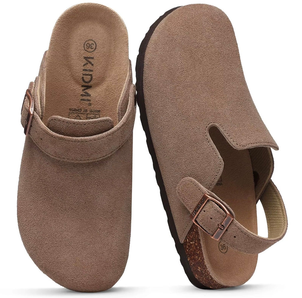 Suede Cork Clogs