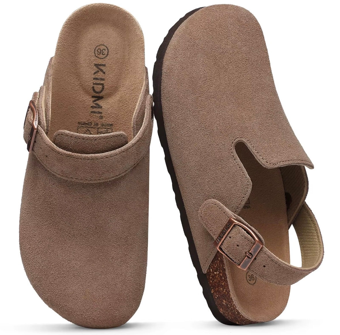 Suede Cork Clogs